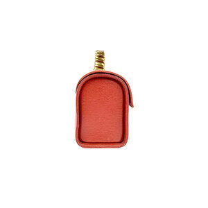 Loewe red gold handbag metal leather brown